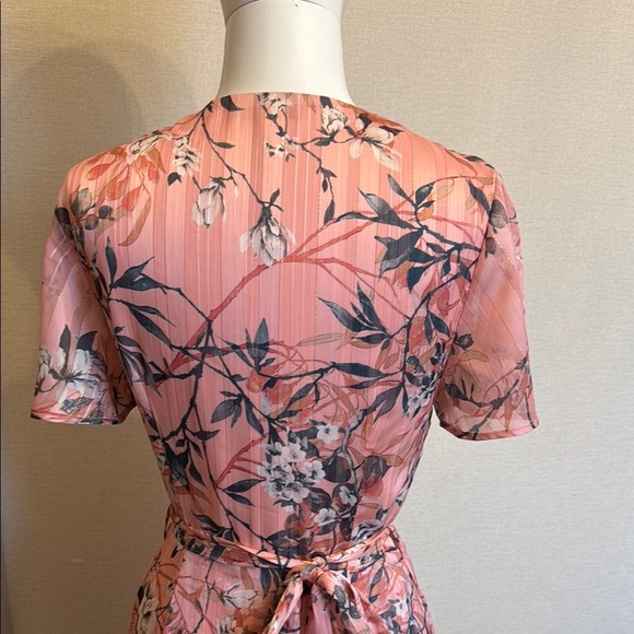 Guess Floral Pink Wrap Maxi Dress - Picture 6 of 10